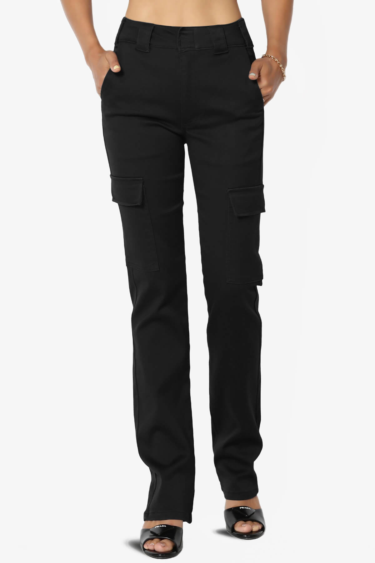 Women's Work School Stretch Twill Canvas High Rise Slim Women's Work School Stretch Twill Canvas High Rise Slim